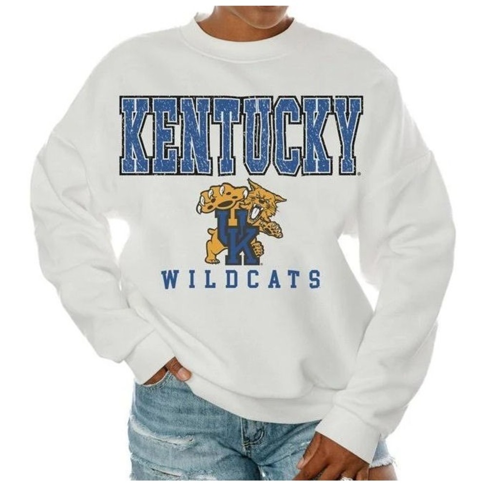 Gameday Couture Women's Kentucky Wildcats Freestyle Sweatshirt - White - Medium